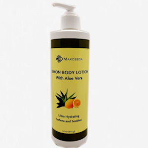 MAXCEEDA LEMON BODY LOTION WITH ALOE VERA AND LEMON FRUIT EXTRACT,